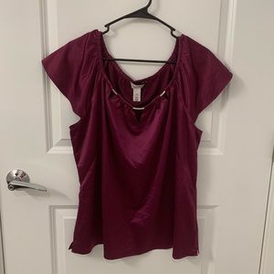 White House Black Market purple shirt XL